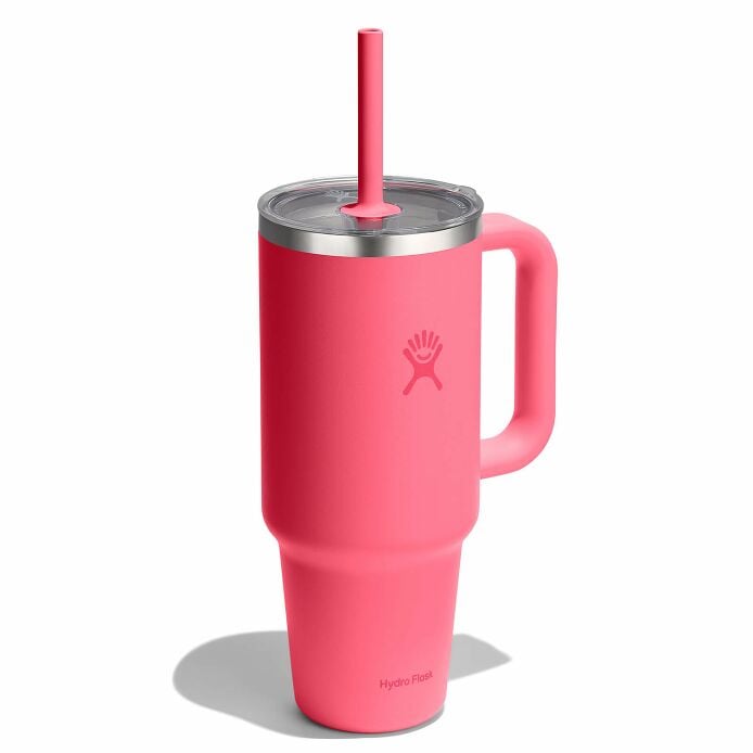 40-oz-travel-tumbler-x1 tt40pscc668-40-oz-travel-tumbler-clear-lid-popstar-pink-angled.jpg